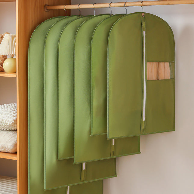 Clothes Dust Cover Household Clothes Coat Non-woven Clothes Cover Storage Clothes Dust Cover Hanging Pocket Manufacturers