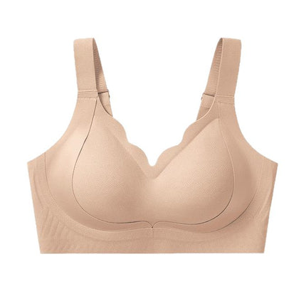 Seamless Anti-Gravity Lifting Adjustable Fixed Cup Bra Without Rims Push-Up Anti-Sagging Breathable Breast-Retracting Bra