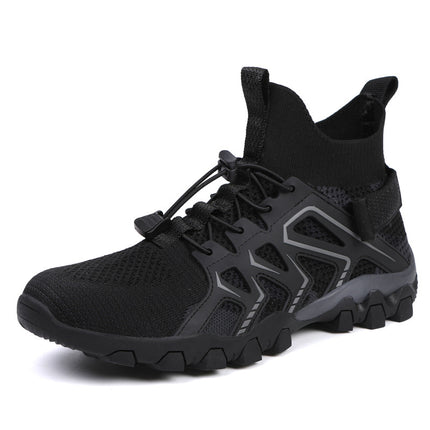 Outdoor Men's Mountain Climbing Amphibious Tracing Shoes Hiking Wild Fishing Camping Hiking Rock Climbing Shoes Non-slip Wear-resistant Climbing Shoes