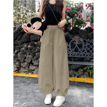 Spring and Autumn Cool Lantern Pants Women's Summer 2025 New Slim Loose Casual Pants High Waist Small Leg Jogger Pants