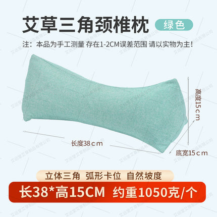 Cervical Spine Pillow Buckwheat Skin Pillow Sleeping Triangle Massage Pillow to Aid Sleep Hard Single Physiotherapy Neck Protection Buckwheat Triangle Pillow