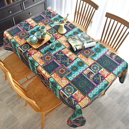Ethnic Bohemian Fabric Printed Cotton and Linen Small Floral Pastoral Style Clothing Fabric Retro Southeast Asia