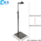 Brushed black titanium large D-shaped head