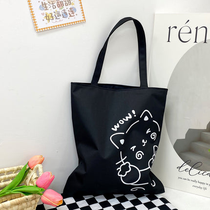 Factory wholesale 2023 new large capacity ladies shoulder handbag Oxford cloth gift bag cartoon cute