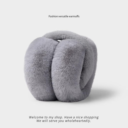 Winter Plush Warm Earmuffs for Women, Autumn and Winter Ear Warmers, Foldable Ear Covers for Cycling, Cold-Proof Ear Covers, Ear Protectors