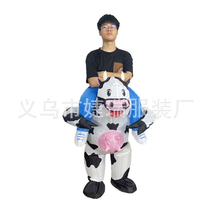 Cross-Border Popular Halloween Creative Cartoon Toys Party Activities Cute Animal Props Hippo Inflatable Costumes