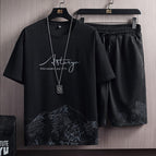 Snow Mountain Black-Black Pants-suit / M
