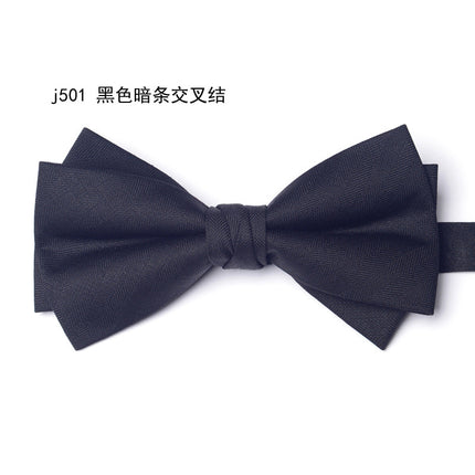 Wheat Gold Velvet Bow Tie Men's Formal Banquet Knot Wedding Groom Groomsman Dress British Bow Knot-Free