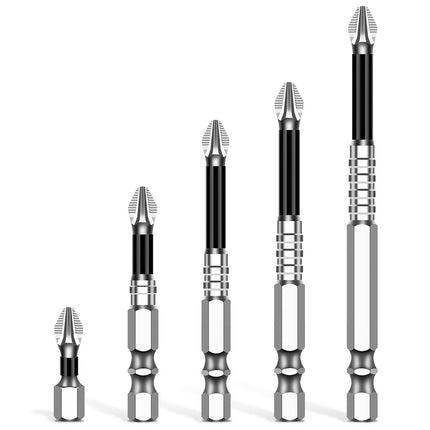 K5 Anti-Slip Bit S2 Magnetic 5A Black Anti-Slip Cross Bit Hand Electric Drill Electric Screwdriver High Hardness