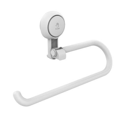 Taili Kitchen Sucker Paper Towel Shelf Wall Hanging Paper Rack Punch-free Roll Paper Rack Lazy Rag Hanging Rod Paper Hanging Rack