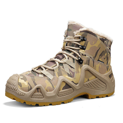 Winter warm military boots combat boots new anti-slip snow boots hunting boots cross-border camouflage cross-border