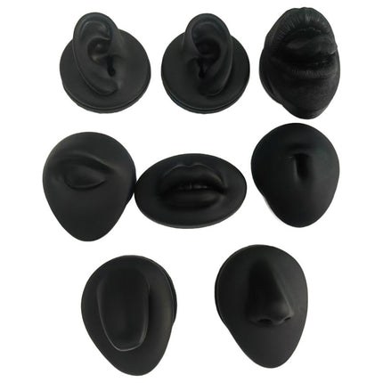 Silicone Ear Model Emulation Human Ear Stud Earrings Display Jewelry Display Bracket Puncture Perforation Tattoo Practice