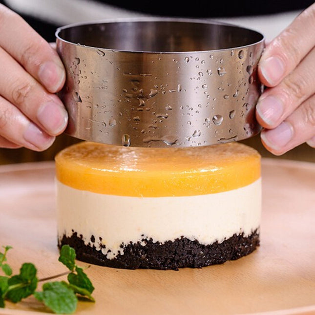 Round Stainless Steel Mousse Circle Thickened Cake Mold Cake Circle Cheese Circle Baking Tool