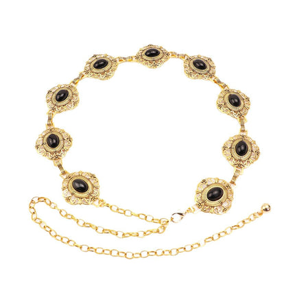 Cross-border Bohemian retro waist belt chain fashion Joker hollow waist chain clothing accessories wholesale