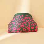 Leopard print [green pink] / 30*22*9cm