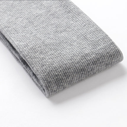 Cotton Vertical Stripe Thin Autumn and Winter Oat Rice White Slight Pressure Thin Elastic Leggings Women's Japanese Thin Pantyhose