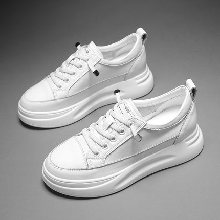 2021 New Spring and Autumn White Shoes Women's Casual Thick-soled Women's Shoes Summer Thin Mesh Shoes Size 34