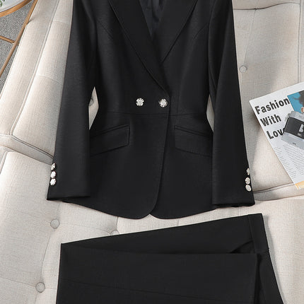 New High-Quality Tailcoat Set, Women's Business Office Jacke