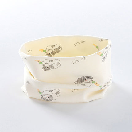 Loveable Amoy Children's Scarf Autumn and Winter Pure Cotton Class A Baby Cartoon Baby's Head Windproof Warm Neck Sleeve