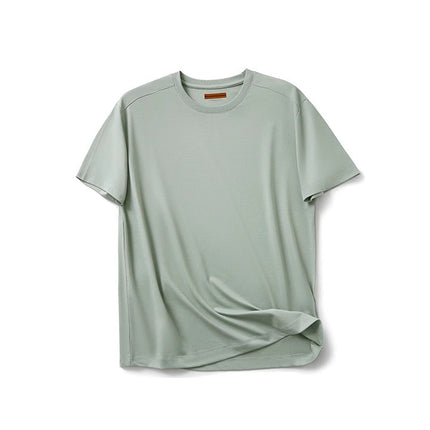 Comfortable! Z home 3D six-piece vertical cutting 220G liquid ammonia silk soft cotton round neck T-shirt men's and women's new short sleeves