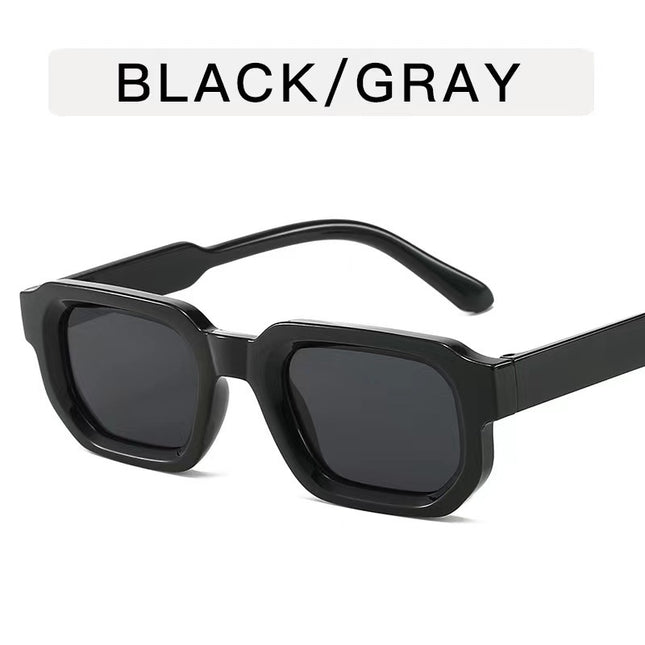 European and American New Box Concave Simple All-match Sunglasses Korean Style High Sense Fashion Men's and Women's Driving Holiday Sunglasses