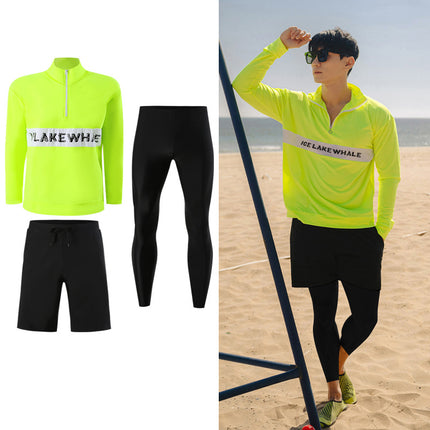 Sun Protection Quick-Drying Diving Suit Split Long-Sleeved Long Pants Swimwear Jellyfish Suit Couple Warm Men's Swimwear Women's Surfing Suit
