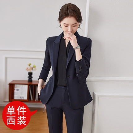 Professional suit suit women's spring elegant and capable case Field customer service workwear hotel front desk reception work clothes high-end