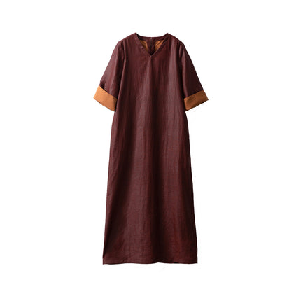 Silk Red Cloud Turtle Oil Leather Vintage Dress for Women, Low-Key Luxury, 100% Mulberry Silk Dress, New Spring Model