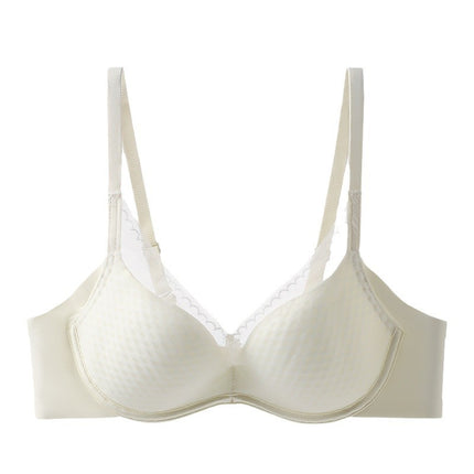 Underwear for Plus-Size Women with Large Busts, Minimizing Seamless Push-Up Thin Summer Sexy Ladies' Breathable Soft Underwire Bra