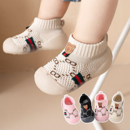 Baby Toddler Shoes One Year Old Spring and Autum Boys and Girls Flats Soft Sole Breathable Baby Shoes Cotton Non-Falling Shoes 0-1-2 Years Old