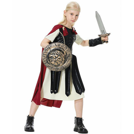 Subaru Warriors Halloween Cosplay Clothes Kidsren Ladies Roman Gladiator Role-Playing Costume