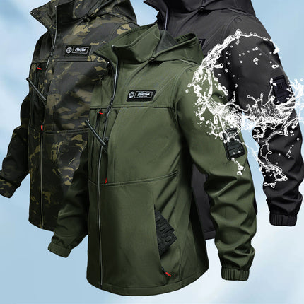 New Spring and Autumn Waterproof Breathable suit Soft Case Men's and Women's Training Clothes Loose Plus Fat Wear-resistant Wind-resistant Work