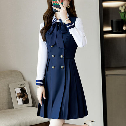 Kindergarten teacher garden clothes interview clothing dress suit group kindergarten teacher fashion temperament early education overalls women