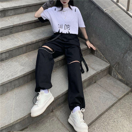 2025 Summer Hot Girl High Waist Overalls Women's American Design Niche Straight-Leg Loose Wide Leg Pants Leggings