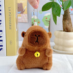 About 11cm high / Dark brown gold bell + bead chain
