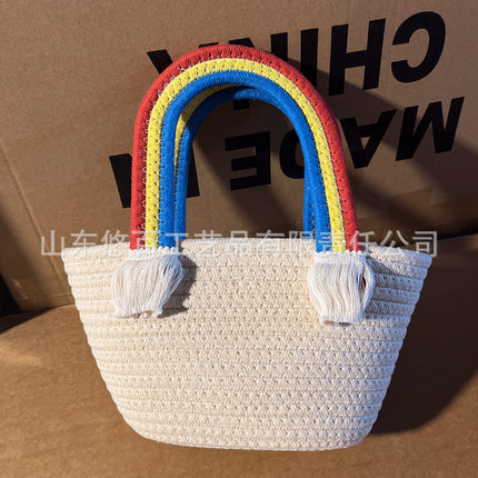 Handmade Cotton Woven Bag / Sac Coton Tressé Main