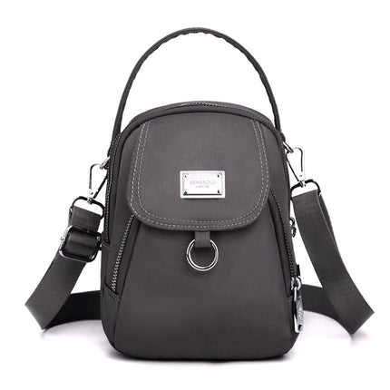 Canvas small bag 2023 autumn mini mobile phone bag women's crossbody lightweight all-match portable mobile phone bag women's bag fashion