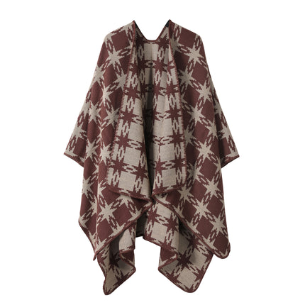 European and American plain striped warm Joker shawl outer autumn and winter office blanket imitation cashmere scarf in stock wholesale