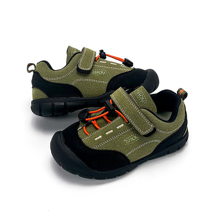 Children's Genuine Leather sneaker 2024 Autumn New Girls' Breathable Mountaineering Shoes Boys Non-slip Sneakers Soft Sole Trendy