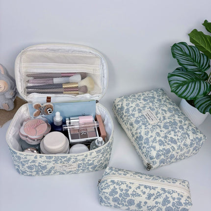 Large-Capacity Partitioned Makeup Bag, High-End Portable Storage Bag, Wholesale in Stock, Exclusively for Cross-Border Sales, Supports Labeling and Dropshipping