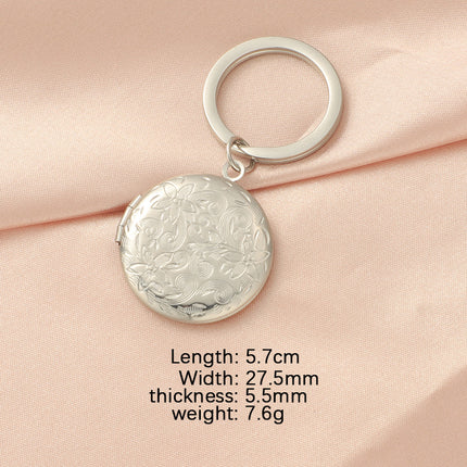 316L Mirror Stainless Steel Various Style Photo Box Pendant DIY Open Photo Photo Frame Pendant Keychain