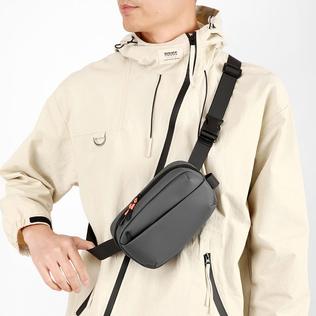 Cross-Border Crossbody Bag Men's Chest Bag Sports Running Small Shoulder Bag Fashionable Multifunctional Shoulder Bag Waist Bag Trendy Sports