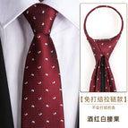 8cm wine red and white cashew zipper