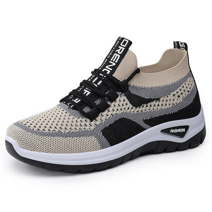 Shoes for Women, Versatile New Sports Shoes, Breathable Mesh Casual Shoes, Cross-Border Soft-Soled Comfortable Lace-Up Running Shoes