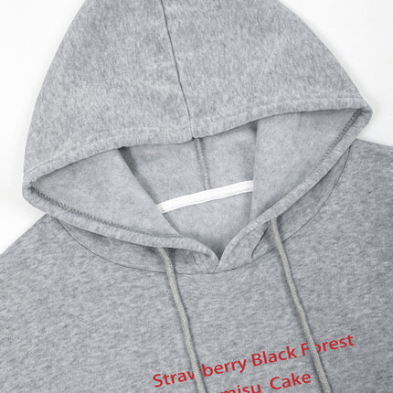 Fashion Joker Hoodie College Style Alphabet Print