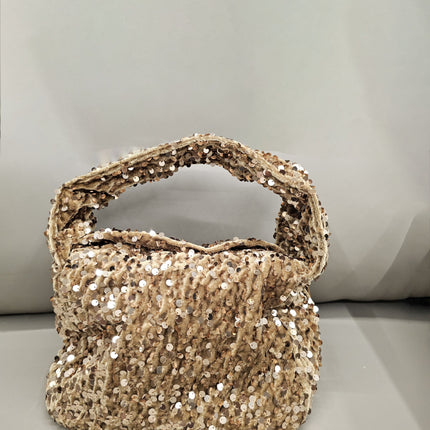 Fashion New Trendy Bags Niche Design Sequin Underarm Bag Trendy Niche High-End Shoulder Handbag