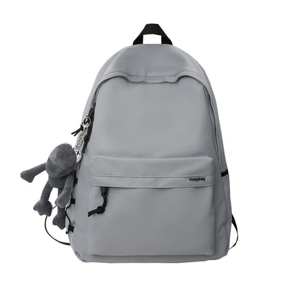 Backpack Men's and Women's Simple Large Capacity Travel Backpack Women's Casual Trendy Cool Junior High School Student Senior high school College Student Schoolbag