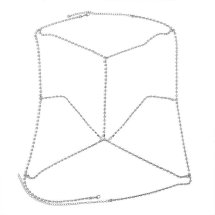 Chest Chain European and American Bodychain Bikini Bikini Clavicle Chain Body Chain Jewelry Flash Diamond Sexy Necklace for Women