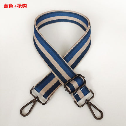 Thickened Color Stripe Wide Shoulder Strap Adjustable Shoulder Crossbody Bag Strap Small Fresh Women's Bag Extended Belt Wholesale Belt