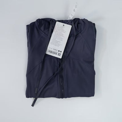 Autumn Yoga Clothing Hooded Fitness Hoodie Quick-drying Jacket Slim-fit Double-sided Scrusted Nylon Breathable Women's Sports Jacket